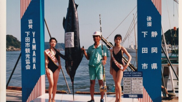 115.1kgのクロカジキ。アングラー辻氏